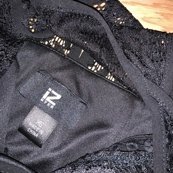 Black Lace Mini Dress - Picture 7 of 7